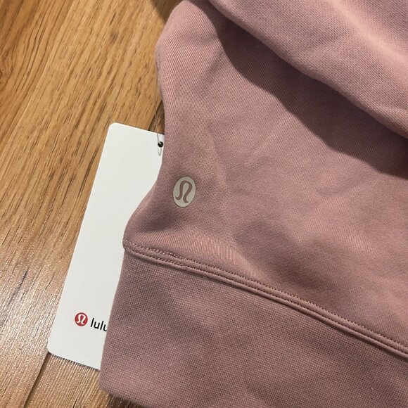 Lululemon NWT Perfectly Oversized Crop Crew Size 6 Pink Team Canada Olympics - Picture 5 of 6